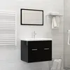 Image de vidaXL Lavabo encastré avec robinet 61x39x18 cm Céramique Blanc
