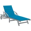 Image de vidaXL Vidaxl Chaise Longue De Jardin Avec Coussin Bois D'acacia Solide