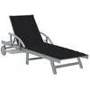 Image de vidaXL Vidaxl Chaise Longue De Jardin Avec Coussin Bois D'acacia Solide