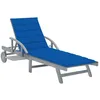 Image de vidaXL Vidaxl Chaise Longue De Jardin Avec Coussin Bois D'acacia Solide