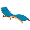 Image de vidaXL Chaise longue de jardin avec coussin Bois d'acacia solide3061576