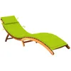 Image de vidaXL Vidaxl Chaise Longue De Jardin Avec Coussin Bois D'acacia Solide