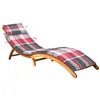 Image de vidaXL Chaise longue de jardin avec coussin Bois d'acacia solide3061585