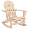 Image de vidaXL Chaise à bascule de jardin Adirondack Bois de sapin massif