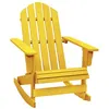 Image de vidaXL Chaise à bascule de jardin Adirondack bois de sapin jaune
