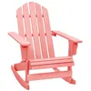 Image de vidaXL Chaise à bascule de jardin Adirondack bois de sapin massif rose