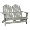 Image de vidaXL Chaise de jardin Adirondack 2 places bois de sapin massif gris