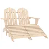 Image de vidaXL Chaise de jardin Adirondack 2 places et repose-pied sapin315912