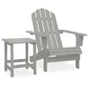Image de vidaXL Chaise de jardin Adirondack avec table Bois de sapin Gris