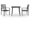 Image de vidaXL Ensemble de salle à manger de jardin 3 pcs