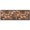 Image de vidaXL Tapis de sol de cuisine lavable Marron café 45x150 cm315970