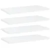 Image de vidaXL Panneaux de bibliothèque 4 pcs blanc bois d’ingénierie