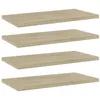 Image de vidaXL Panneau de bibliothèque 4 pcs chêne sonoma bois d’ingénierie
