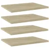 Image de vidaXL Panneau de bibliothèque 4 pcs chêne sonoma bois d’ingénierie805160