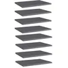 Image de vidaXL Panneaux de bibliothèque 8 pcs gris brillant bois d’ingénierie