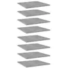 Image de vidaXL Panneaux de bibliothèque 8 pcs gris béton bois d’ingénierie805179