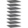 Image de vidaXL Panneaux de bibliothèque 8 pcs gris brillant bois d’ingénierie