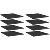 Image de vidaXL Panneaux de bibliothèque 8 pcs noir brillant bois d’ingénierie