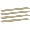 Image de vidaXL Panneau de bibliothèque 4pcs Chêne sonoma 60x10x1,5cm Aggloméré