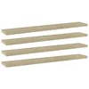 Image de Vidaxl Panneau De BibliothÃ¨que 4pcs ChÃªne Sonoma 60x10x1,5cm AgglomÃ©rÃ©