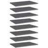 Image de vidaXL Panneaux de bibliothèque 8 pcs gris brillant bois d’ingénierie