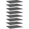 Image de vidaXL Panneaux de bibliothèque 8 pcs gris brillant bois d'ingénierie805281