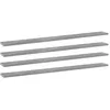 Image de vidaXL Panneaux de bibliothèque 4 pcs gris béton bois d’ingénierie