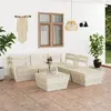 Image de vidaXL Salon de jardin palette 6 pcs Bois d'épicéa imprégné3063722