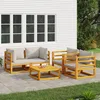 Image de Vidaxl Banc De Jardin Avec Coussin 120 Cm Bambou