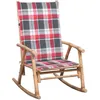 Image de vidaXL Chaise à bascule avec coussin Bambou3063916