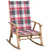 Image de Vidaxl Chaise Ã Bascule Avec Coussin Bambou
