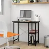 Image de vidaXL Bureau d'ordinateur Noir 80x40x72 cm MDF et métal20554
