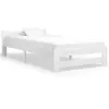 Image de vidaXL Cadre de lit sans matelas blanc bois de pin massif 90x200 cm321998