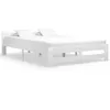 Image de vidaXL Cadre de lit sans matelas blanc bois de pin massif 160x200 cm322002