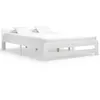 Image de vidaXL Cadre de lit sans matelas blanc bois massif de pin 180x200 cm322003