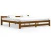 Image de vidaXL Cadre de lit sans matelas marron miel bois pin massif 200x200cm