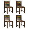 Image de vidaXL Chaises à manger lot de 4 bois de récupération solide326180