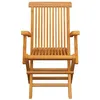 Image de vidaXL Chaises pliables de jardin lot de 4 Bois de teck solide3065528