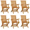 Image de vidaXL Chaises pliables de jardin lot de 6 Bois de teck solide3065529