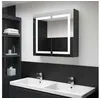 Image de Armoire de salle de bain à miroir à led 80x12,2x68 cm