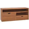 Image de vidaXL Meuble TV 90x30x40 cm Bois de teck massif