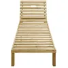 Image de vidaXL Vidaxl Chaise Longue Avec Coussin Gris Bois De Pin Imprégné