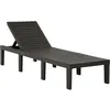 Image de vidaXL Vidaxl Chaise Longue Plastique Anthracite