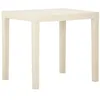 Image de vidaXL Table de jardin Blanc 79x65x72 cm Plastique315842
