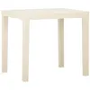 Image de vidaXL Table de jardin Blanc 79x65x72 cm Plastique315844