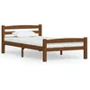 Image de vidaXL Cadre de lit sans matelas Marron miel Bois pin massif 90x200 cm