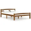 Image de vidaXL Cadre de lit sans matelas marron miel pin massif 120x200 cm