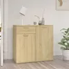 Image de vidaXL Buffet chêne sonoma 80x36x75 cm bois d'ingénierie805773