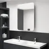 Image de vidaXL Armoire de salle de bain à miroir LED blanc et chêne 60x11x80cm326508