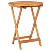 Image de vidaXL Table de jardin pliable Ø60x75 cm Bois d'eucalyptus solide312455